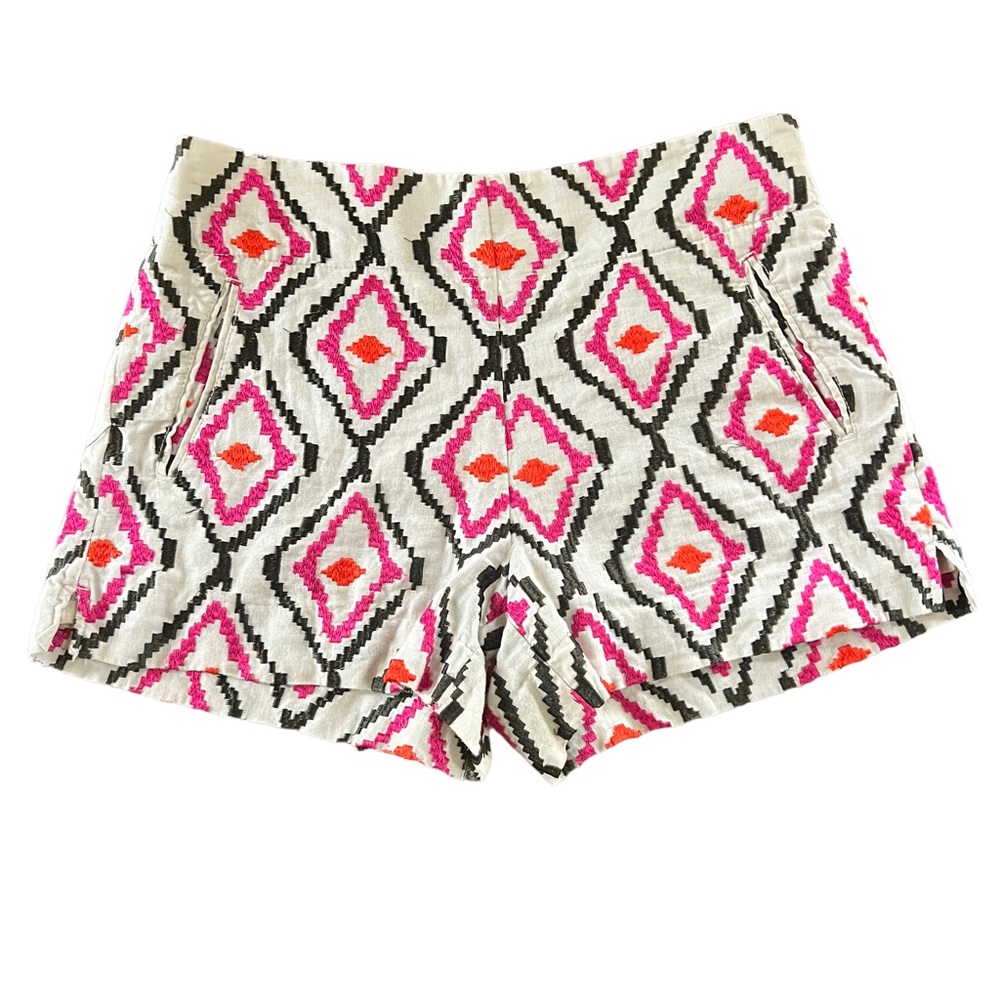 Ann Taylor LOFT Embroidered Riviera Shorts Sz 6
